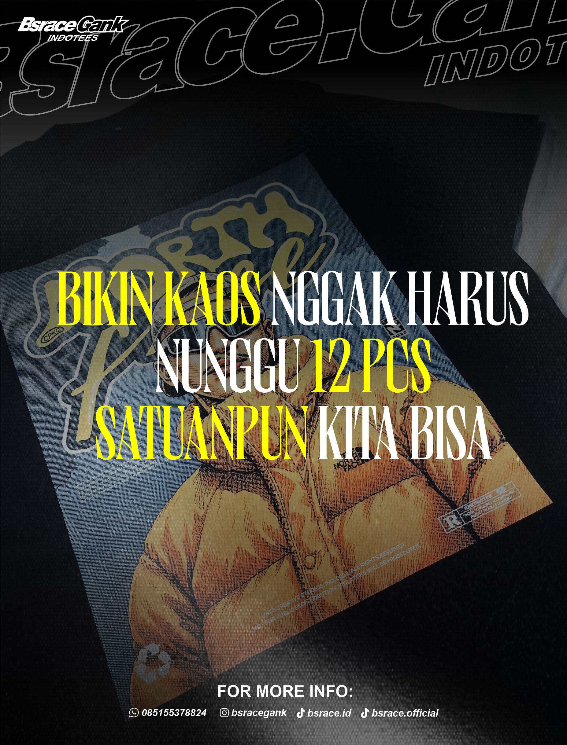 Hasil cetak DTF