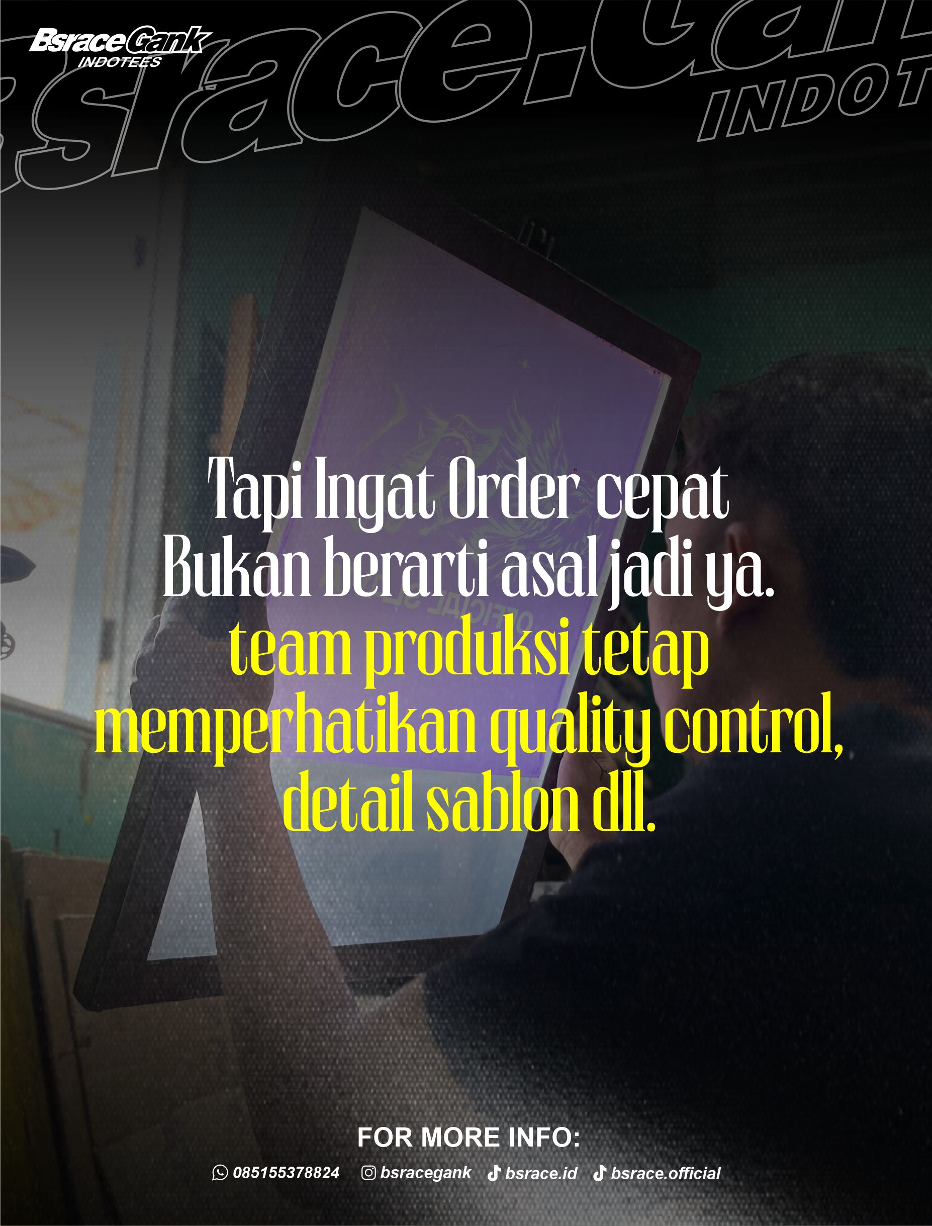 Kaos sablon custom